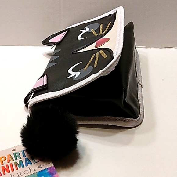 NWT Super Cute "Party Animals" Kitty Cat Clutch/cosmetic bag - Picture 8 of 12